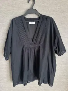 まろん様 オンワード樫山 23区 LIBECO スキッパーシャツ サイズ38 