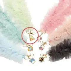 【新品未使用】はぴだんぶい チュールフリルストラップ けろけろけろっぴ
