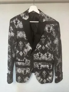 ZARA ザラ 花柄 テーラードジャケット タキシード ド派手 メンズ 54 ZARA ザラ 花柄 テーラードジャケット タキシード ド派手 M