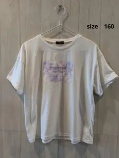 Lovetoxic 白プリントTシャツ　160