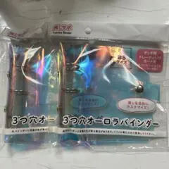 オーロラ 3つ穴バインダー 2個セット