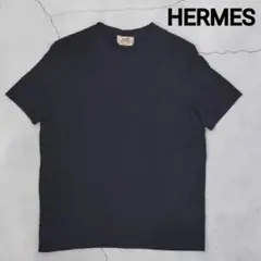 4115【希少・美品】イタリア製 エルメス H刺繍ロゴ 鹿子 半袖 Tシャツ 