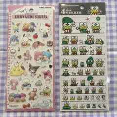 【新品】サンリオ　キャラクターズシール • けろけろけろっぴ４sizeシール