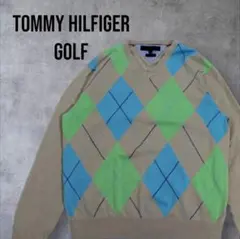 TOMMY HILFIGER GOLF ダイヤモンド柄 セーター L