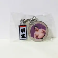 大相撲ガチャ☆ダブルメタルチャームキーホルダー☆明生☆