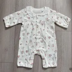 【新品未使用】長袖 プレオール 50-60サイズ ロンパース いちご 新生児