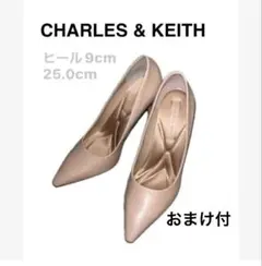 CHARLES & KEITH 着用1回 ポインテッド 25㎝ ヒール9 おまけ