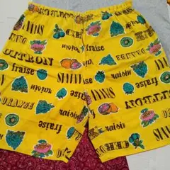 【値下げ】コットン ショートパンツ フルーツ柄 ヴィンテージ