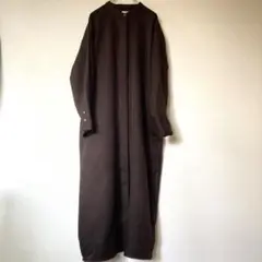 【美品】アーバンリサーチドアーズ　ウールライクツイルシャツワンピース　M