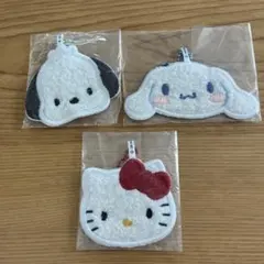 サンリオ ミニミニラグマット風キーホルダー キティ シナモロール ポチャッコ