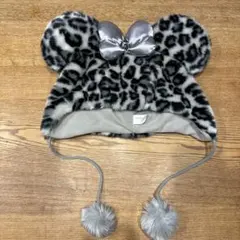 翌日発送 ディズニー リゾート ヒョウ柄 帽子 58cm グレー ファンキャップ