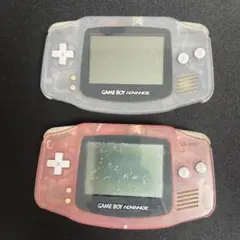 ジャンク品 2個セット ゲームボーイアドバンス本体ミルキーブルー ミルキーピンク