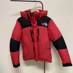 THE NORTH FACE ダウンジャケット S レッド/ブラック