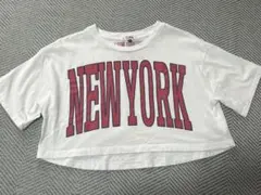 【美品】ピンクラテ　ショート丈Tシャツ