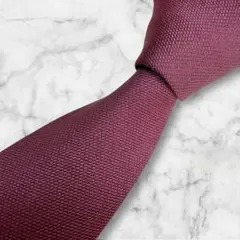 SAINTLAURENT サンローラン ナロータイ ワインレッド ソリッド