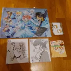 暁のヨナ　大原画展　ステッカー　缶バッジ　チケット　色紙　ヨナ　ハク　9点セット 暁のヨナ 大原画展 ステッカー 缶バッジ チケット 色紙 ヨナ ハク 9点