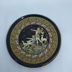 I.SPYROPOULOS 24K ゴールド ギリシャ 陶器 ミニ皿 約10cm
