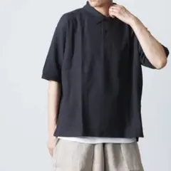 håndværk ピケ ポロシャツ 黒 Sサイズ