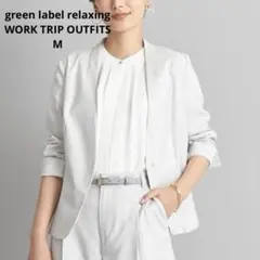 169GLR手洗可ドライタッチさらり薄手落ち感ノーカラージャケットライトグレーM