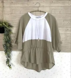 ★新品タグ付き！ABITOKYO異素材切り替えプルオーバー★