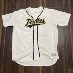 TRUEFAN製 MLB ピッツバーグ パイレーツ ベースボールシャツ XXLのサムネイル