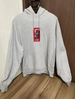 BlackEyePatch 取扱注意 LABEL HOODIE グレー Lサイズのサムネイル
