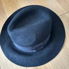 ブラックウールフェルトハット