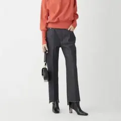 ミラオーウェン 裾段差センタープレスデニムパンツ　IND