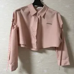 Chico ラウンドショート丈肩開きシャツ