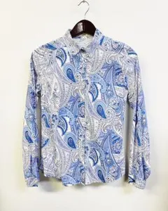 【最終値下げ】ETRO エトロ　ペイズリーレディースシャツ　42(40程度)