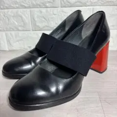 【美品】CAMPER KARA ストラップ パンプス ヒール 37 ブラックのサムネイル