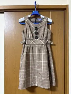 BURBERRY BLUE LABEL ブラウン　チェック柄ワンピース 38