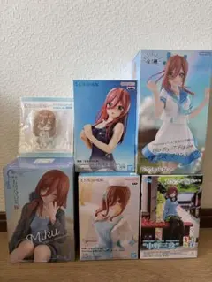 五等分の花嫁 中野三玖 フィギュア 5体とアクリルスタンド1点セット