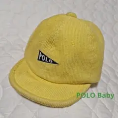 POLO Baby キャップ コーデュロイ イエロー