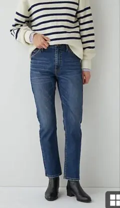 女性纖瘦直筒牛仔褲 S 尺寸