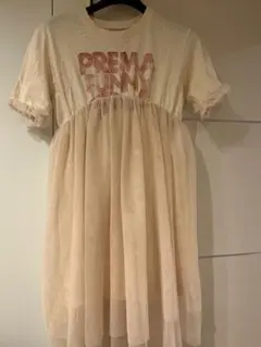 MARKEY'チュールスカートドッキングワンピース　120サイズ