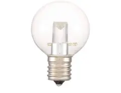 オーム電機 LED（装飾用/1.2W/55lm/クリア電球色/G40/E17)