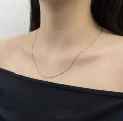 VelvetVibe チェーンネックレス シルバーカラー ステンレス シンプル