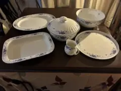 定価3万円 Cinq Gourmet 珊瑚入り陶磁器食器セット 6点