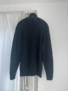 ユニクロ　カシミヤタートルネックセーター　黒　ブラック　Lサイズ