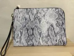 TK ヘビ柄 クラッチバッグ