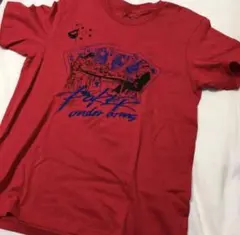 限定品　17ss新品【M】ポーカー武装Q　荒木飛呂彦 tシャツ レッド ジョジョのサムネイル