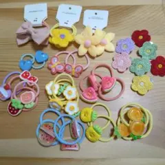 カラフルヘアゴム・ヘアピンセット