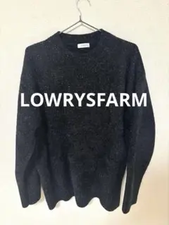 LOWRYS FARM ラメBIGプルオーバー　ブラック