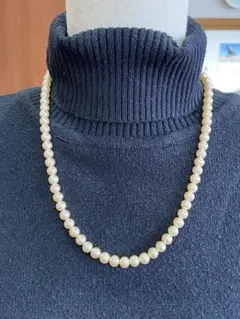 クリーム色パール ネックレス
