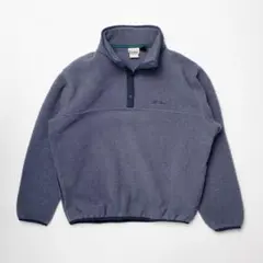 希少 筆記体 エルエルビーン L.L.Bean スナップT フリース XL相当