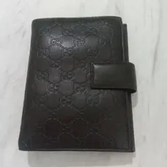 【2011年】GUCCI システム手帳カバー 6穴式 ダークブラウン