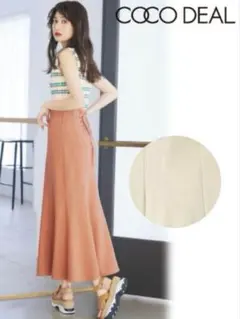 ココディール　バックレースアップマーメイドスカート　ロングスカート