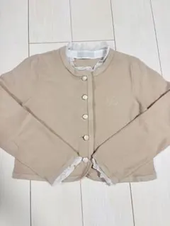 CELFORD（セルフォード）フリルデタッチャブルカーディガン　グレージュ