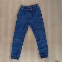 デニムパンツ　ジョガーパンツ　ウエストゴム　140のサムネイル
